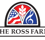 Red White Blue Ross Farm logo